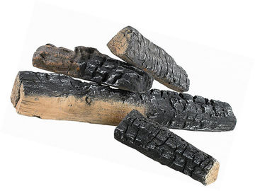 China 4 partes da madeira cerâmica registram logs cerâmicos da chaminé para a chaminé de gás GA-08 fábrica