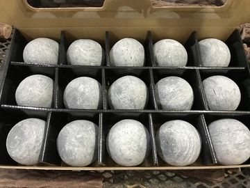 Pedras decorativas cerâmicas cinzentas exteriores BP-154G Permacoal 3" de chaminé de gás esferas do fogo