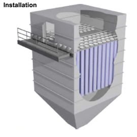 Filtro de alta temperatura CF1-1 do filtro a gás quente do ativador do elevado desempenho